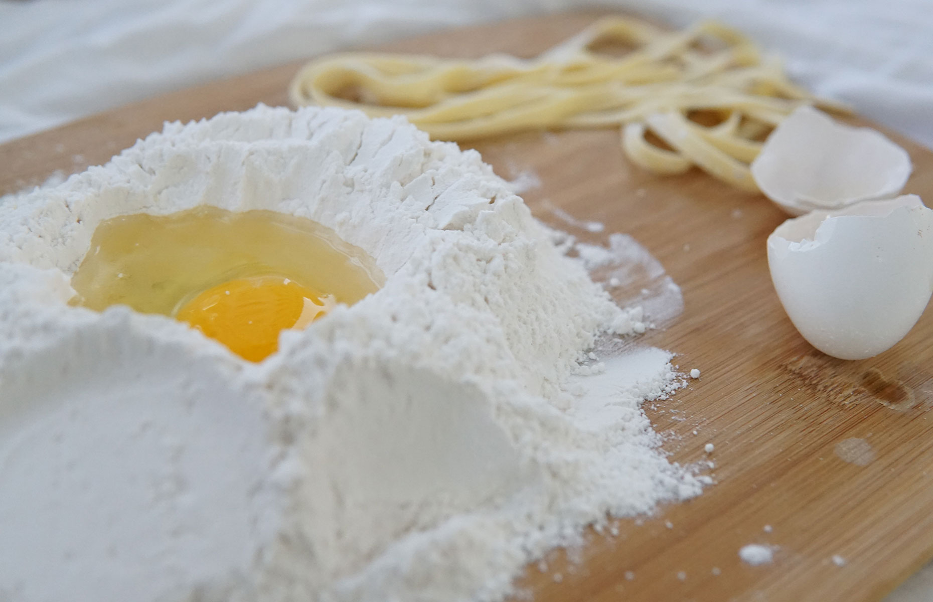 Flour and an egg is all you need for fresh pasta