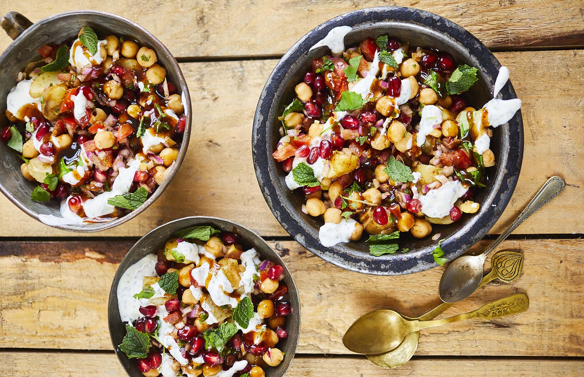 Chana chaat chickpea salad (image: India: The World Vegetarian/Bloomsbury)