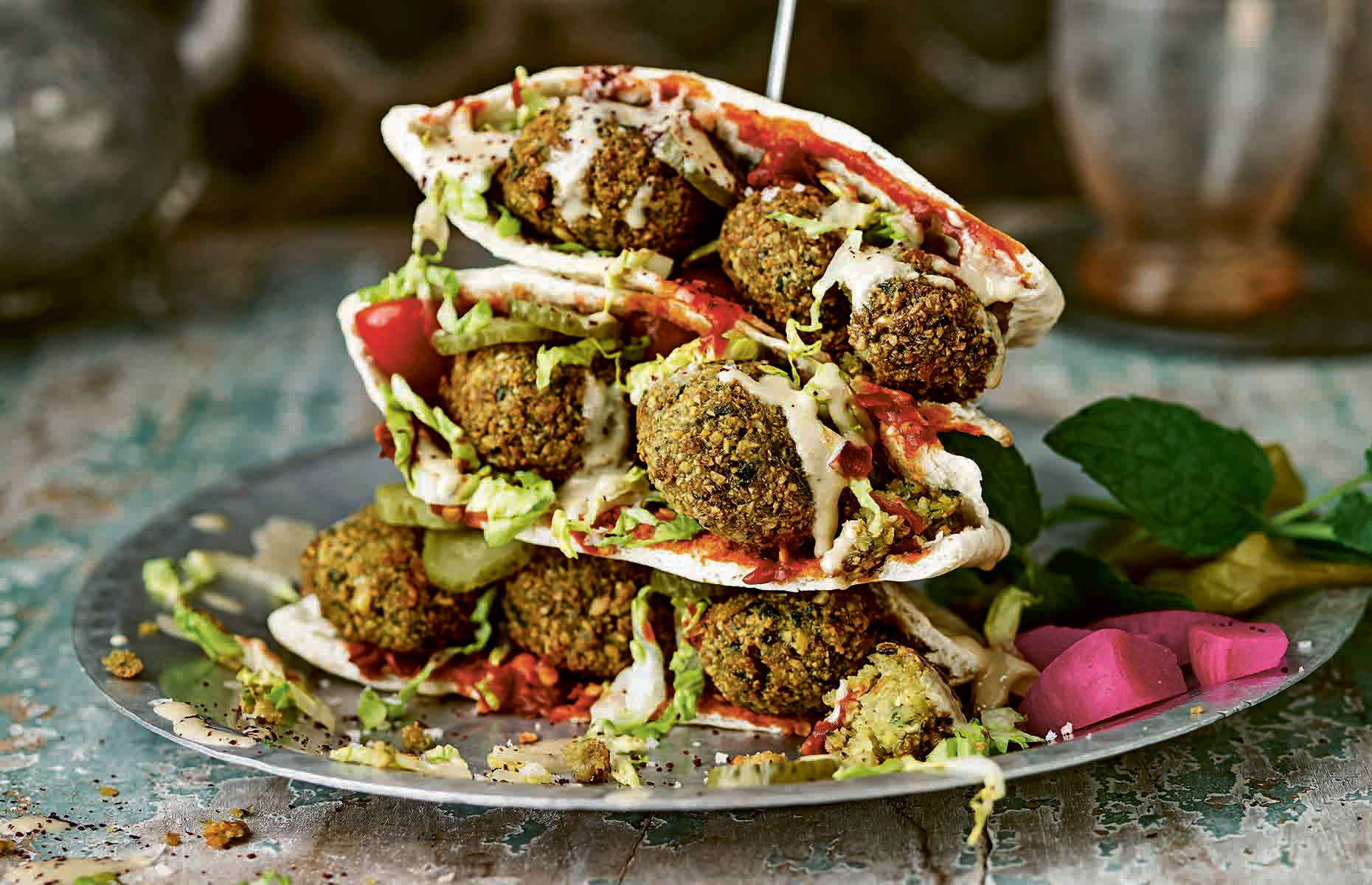 Falafel sandwich (image: Saffron in the Souks/Kyle Books)