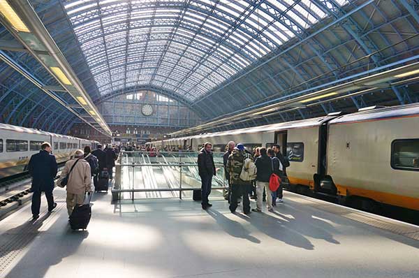 Eurostar at London St Pancras. (Image: Shutterstock)