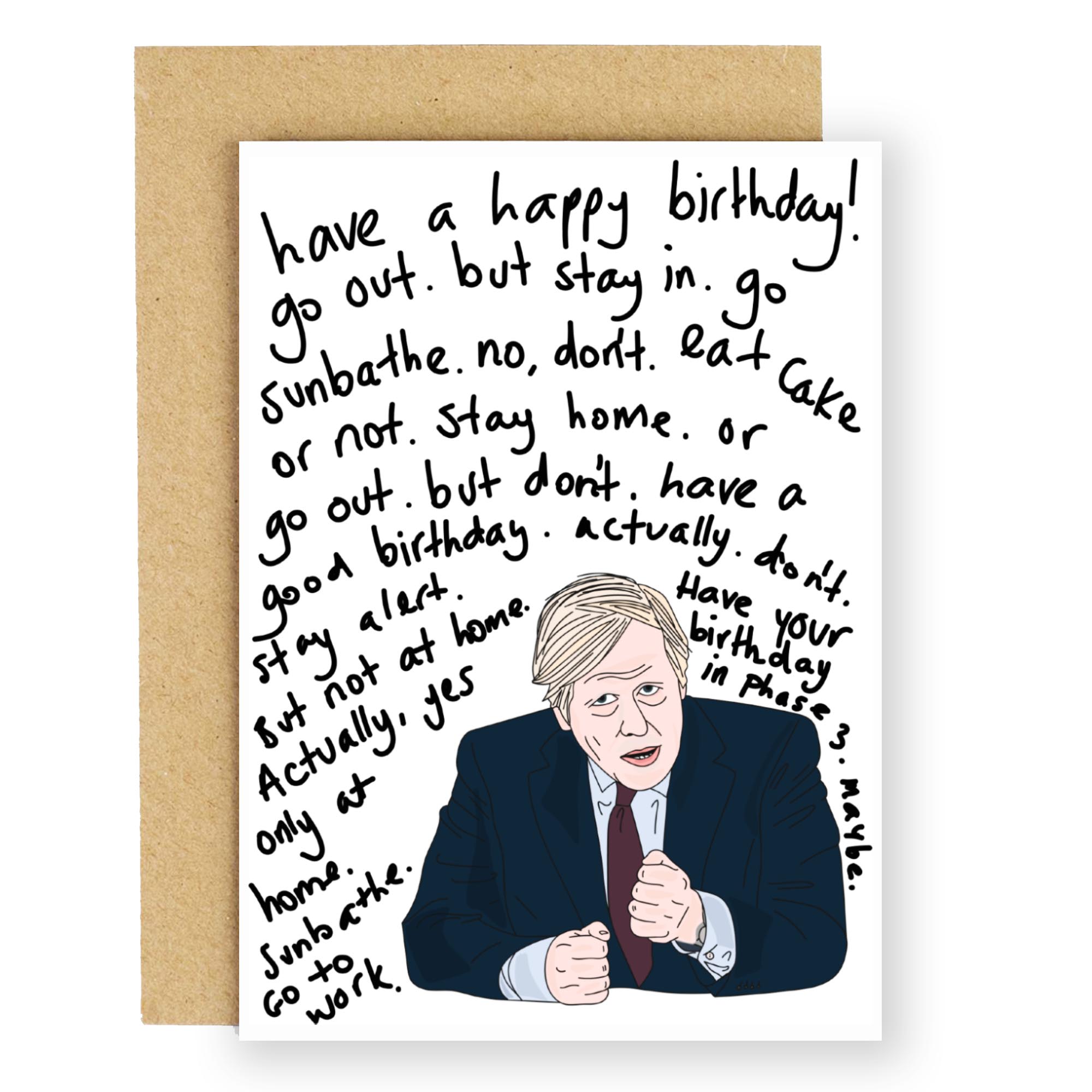 Boris greetings card (Image: Fifi Khudhairi)