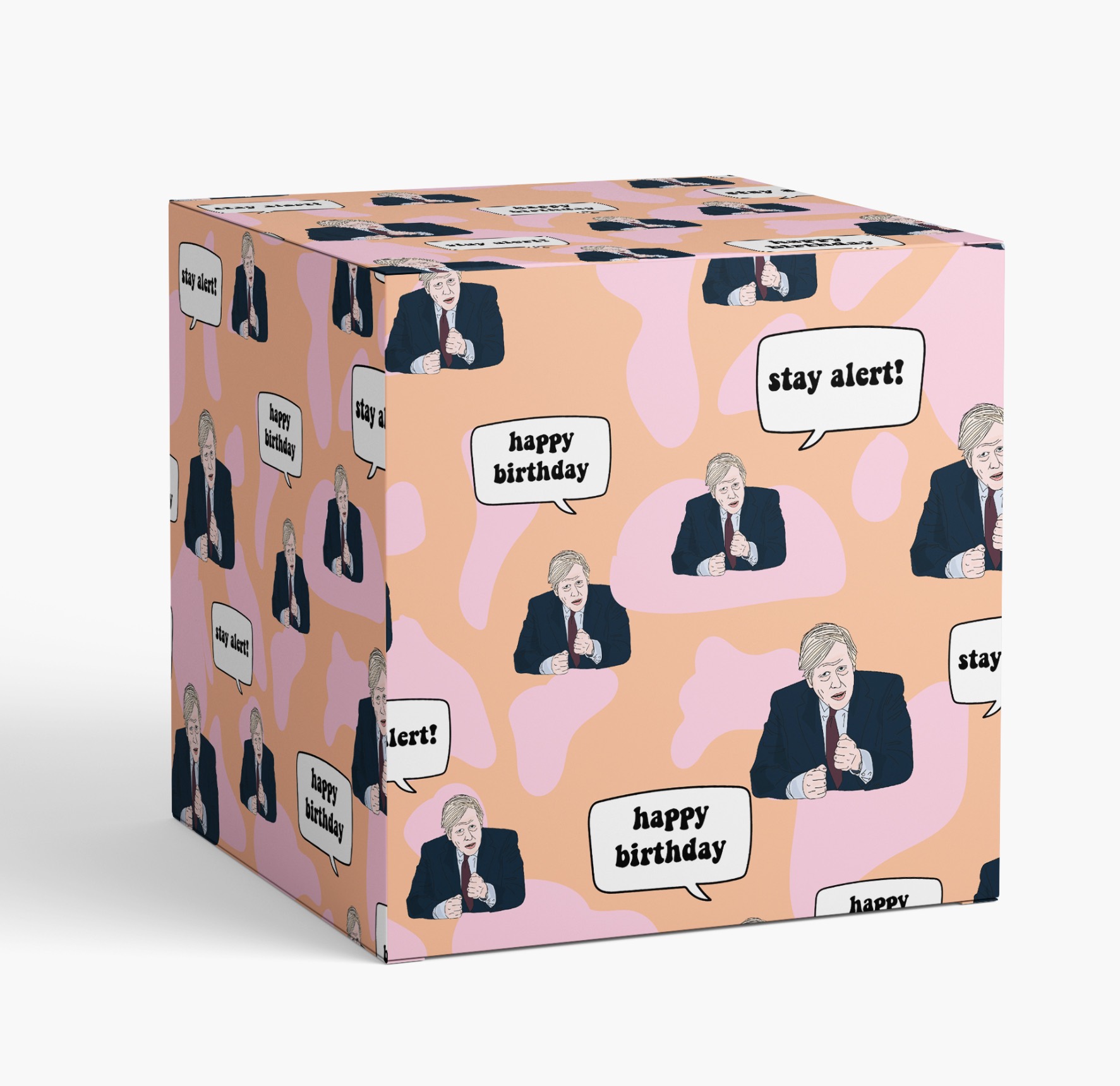 Boris wrapping paper (Image: Fifi Khudhairi)