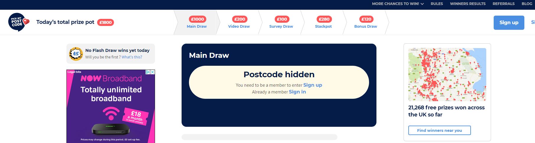 Pickmyposcode is a free lottery (Image: Pickmypostcode)