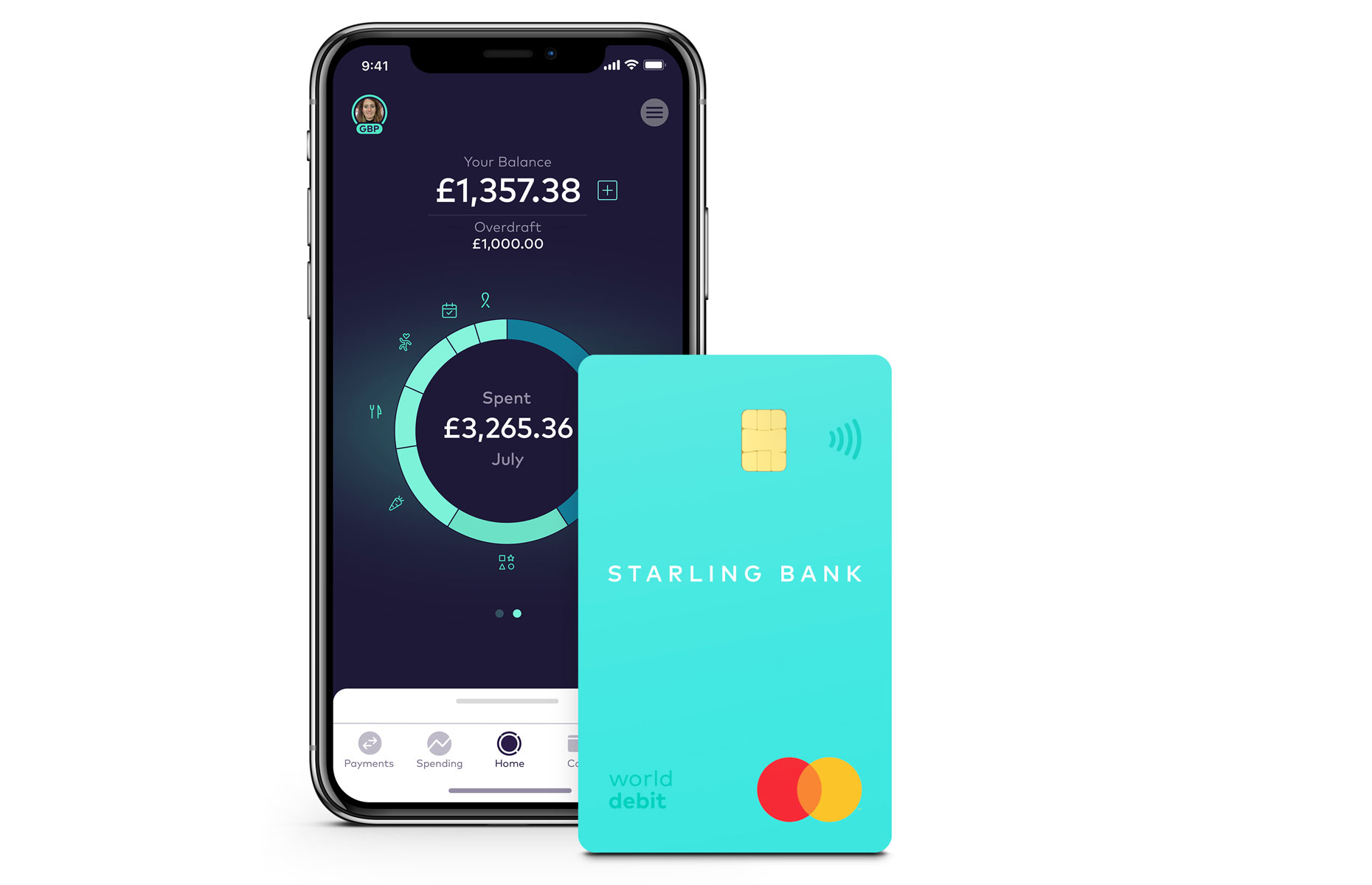 Starling Bank's account lets you round up your spending into a savings account (Image: Shutterstock)