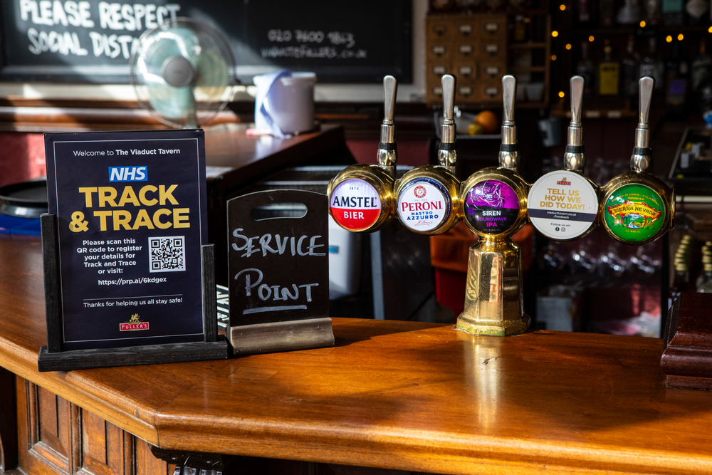 Many pubs ask you to sign in using Track & Trace (Image: Shutterstock)