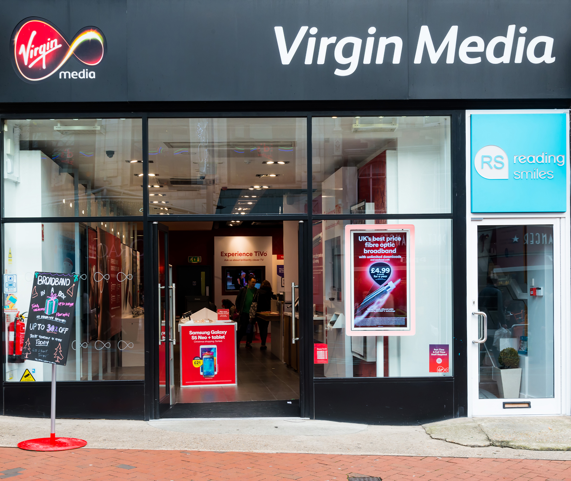 Virgin Media store. (Image: Shutterstock/mubus7)