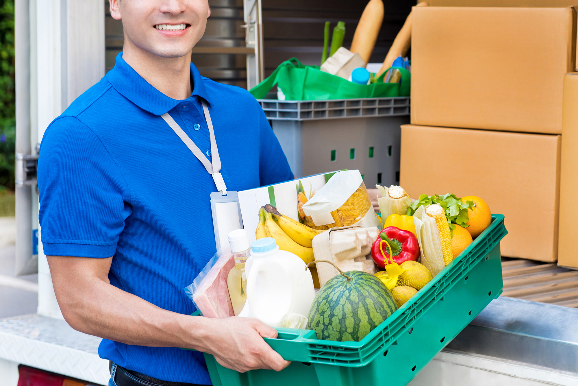 Driver delivering groceries. (Image: Shutterstock)