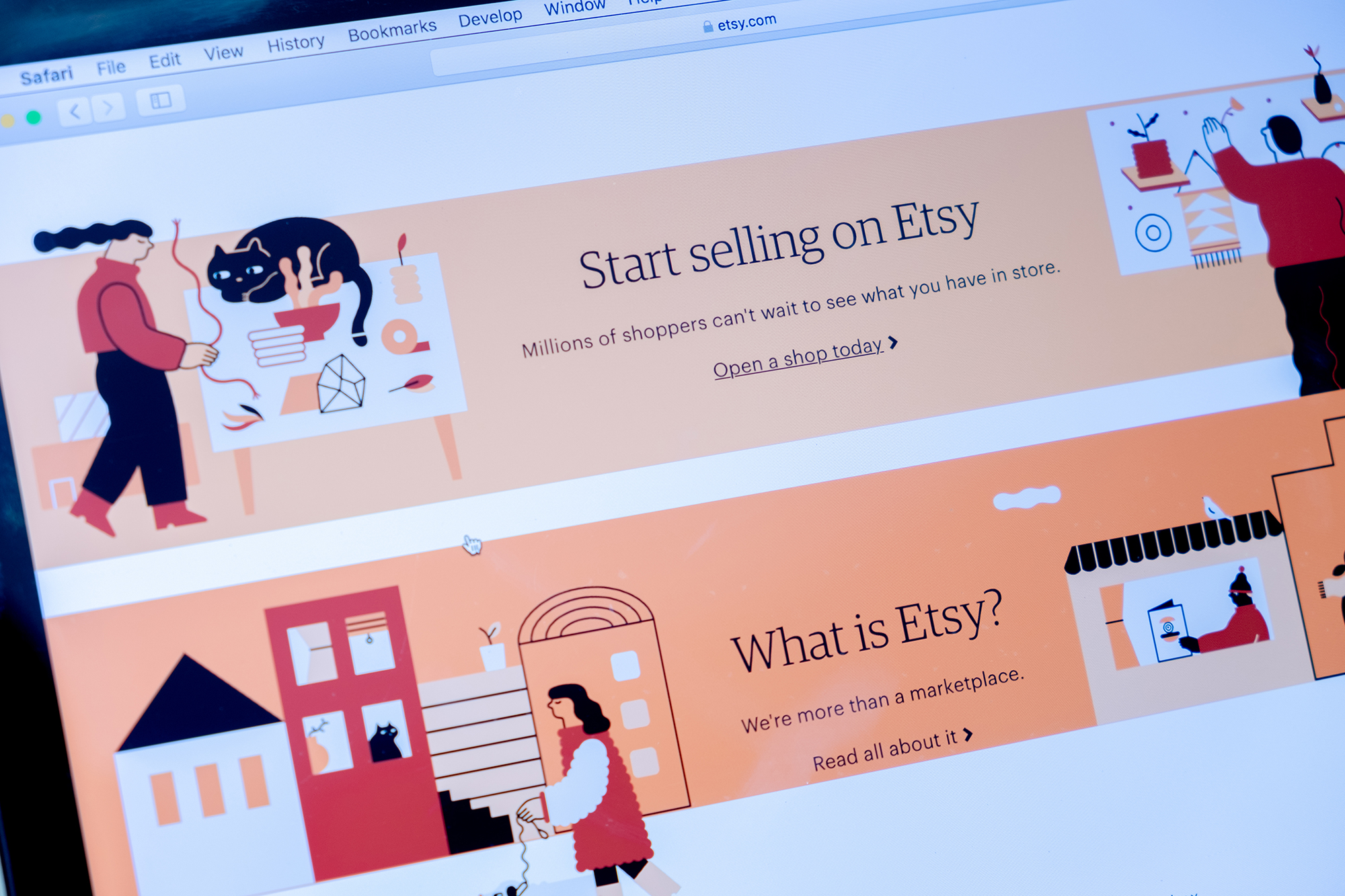 Etsy website. (Image: Shutterstock/justplay1412)