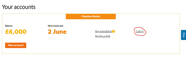 How to cash in Premium Bonds online (Image: NS&I-loveMONEY)