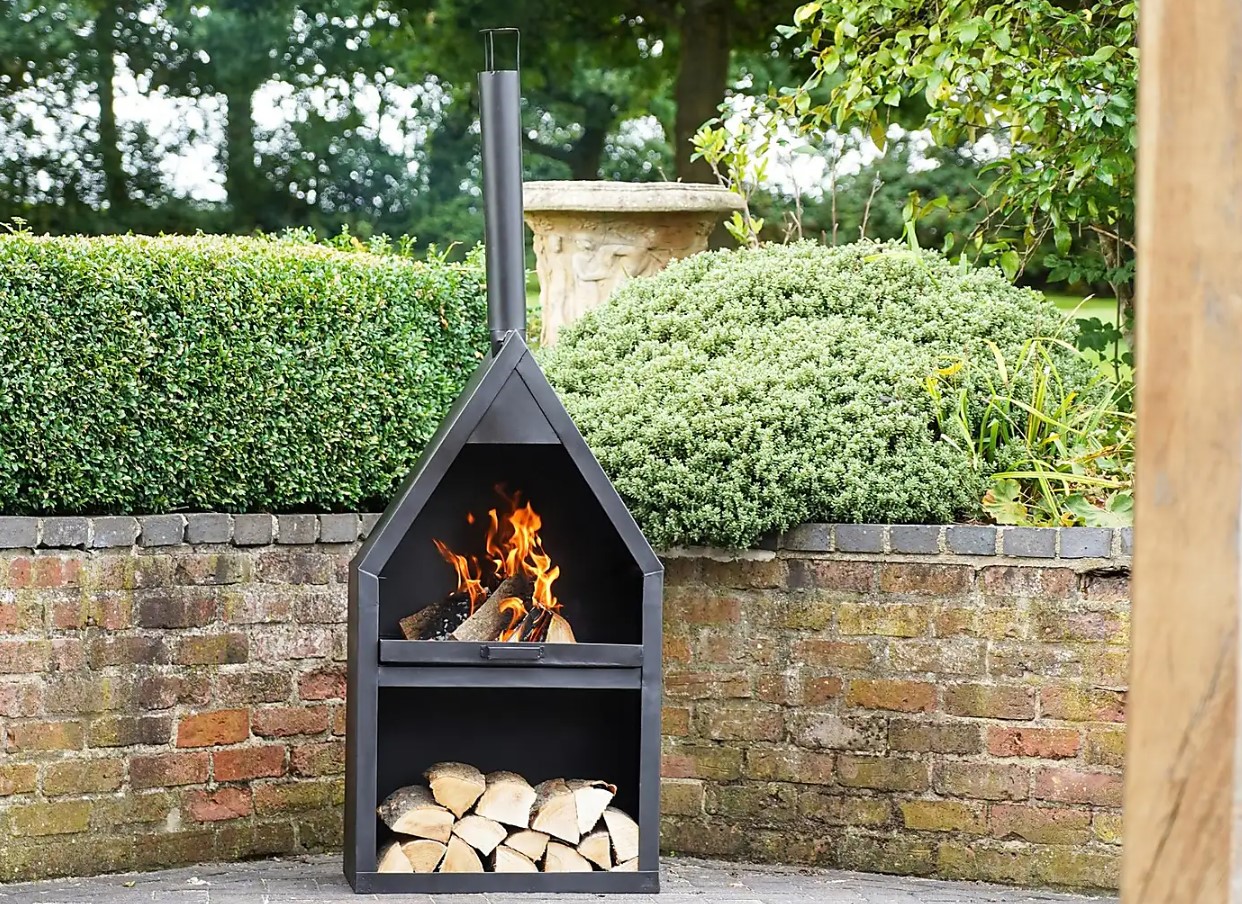 outdoor fireplace garden heater