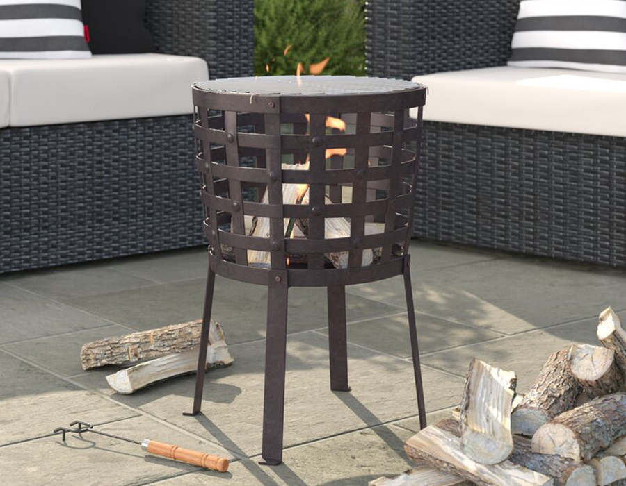 Cast iron firepit