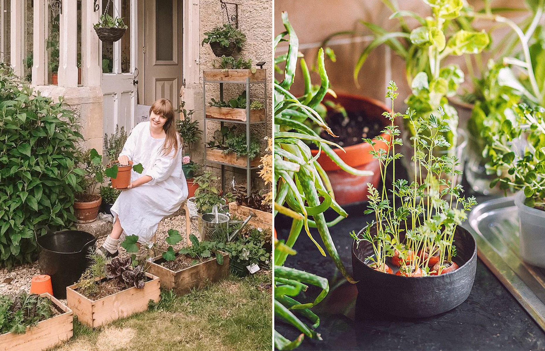 The couple are keen growers with an impressive vegetable garden at home. Image: @relivinguk / Instagram