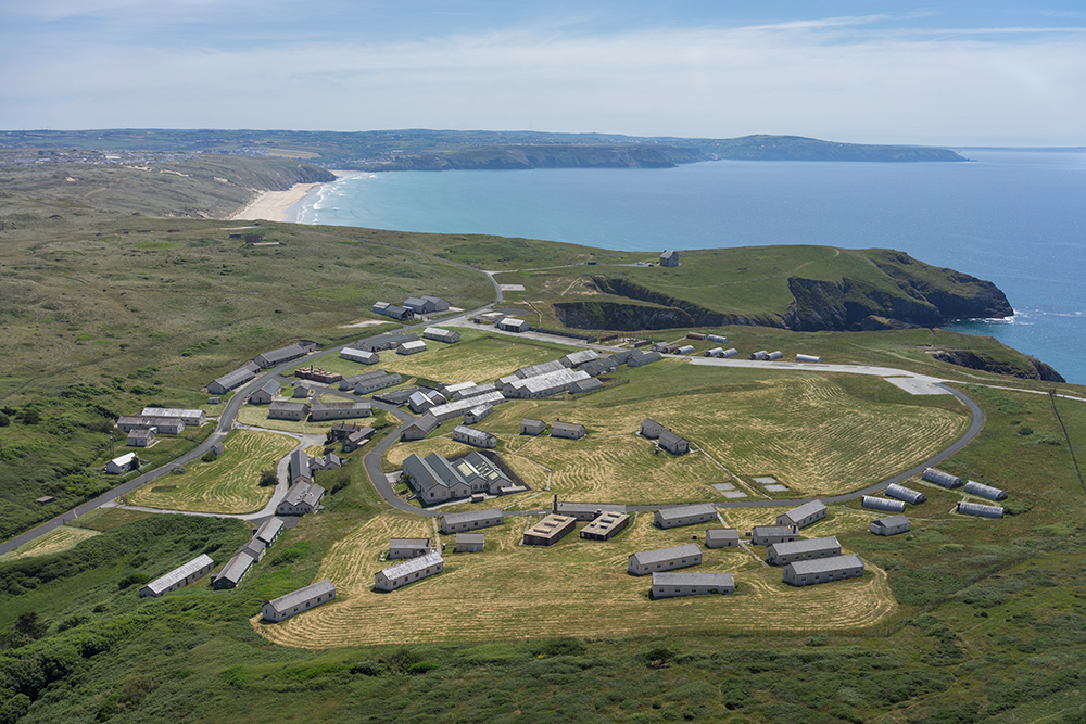 The ex-MoD site in Holywell Bay