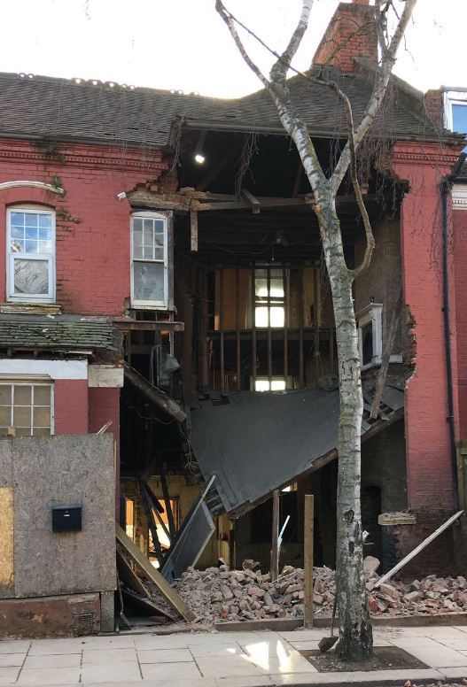 House collapse in London