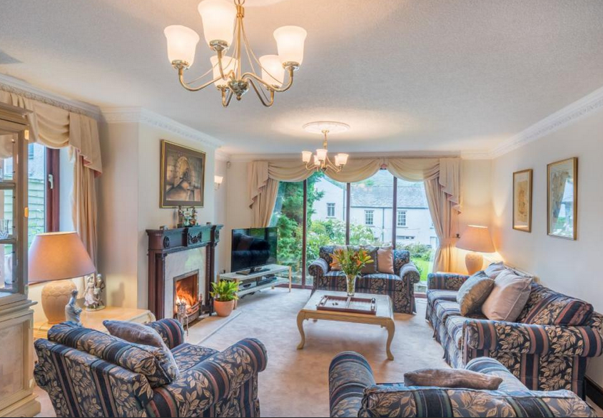 Living room in Woodleigh, a house for sale in Cumbria