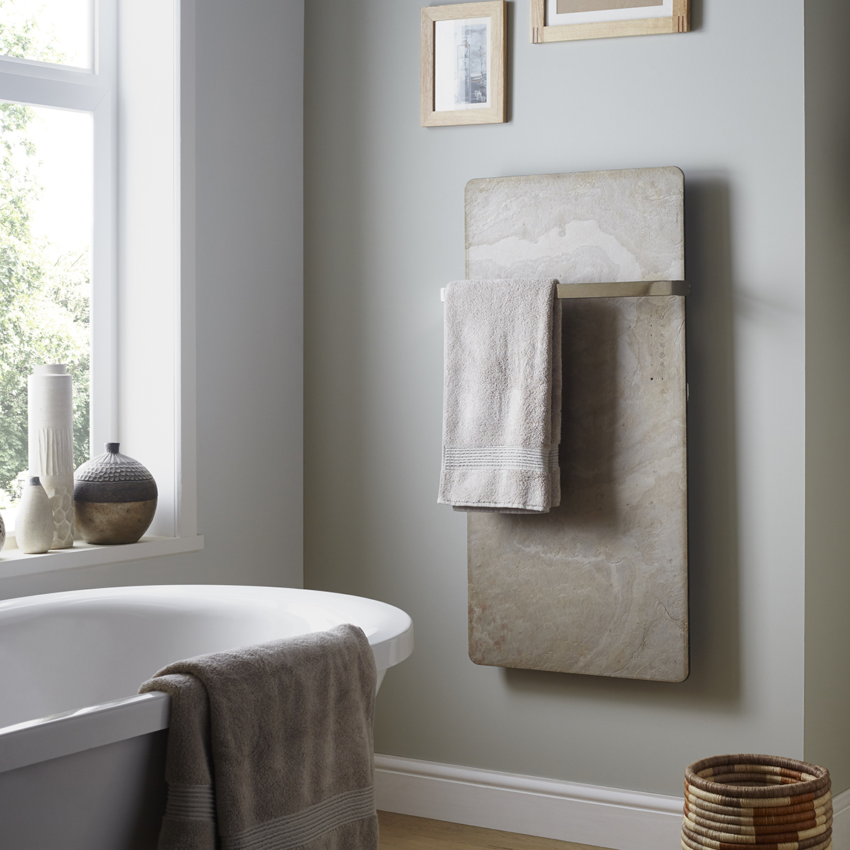 Stone travertine radiator