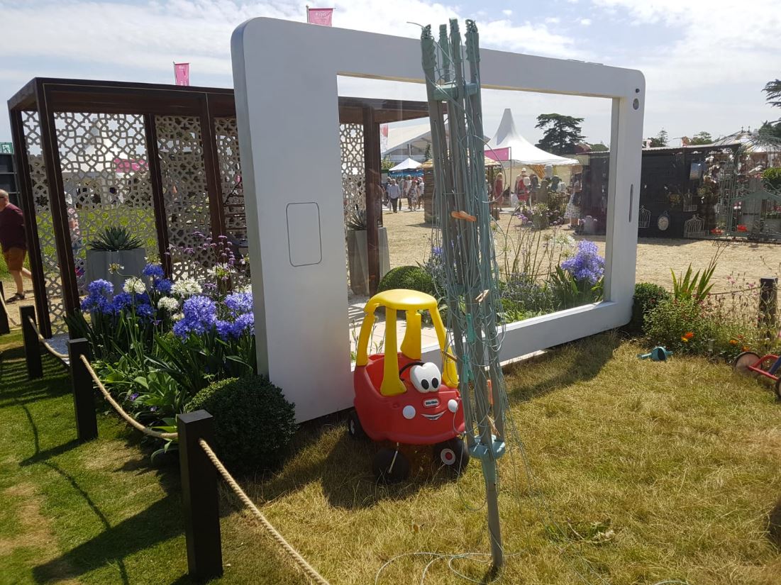 A very modern problem garden at RHS Hampton Court Flower Show