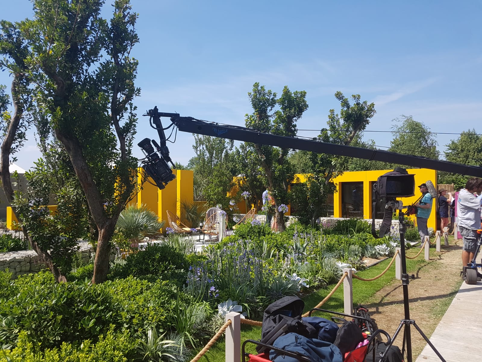 BBC filming at the Hampton Court Flower Show