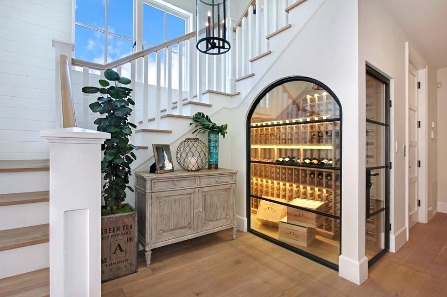 Understairs wine storage. Image: Instagram / @ryansaghian