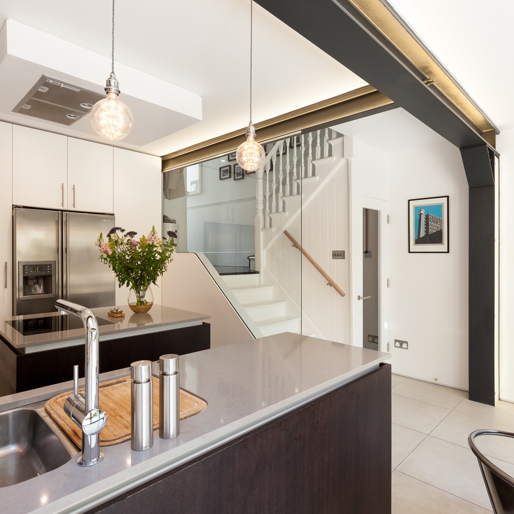 Basement kitchen designed by an architect