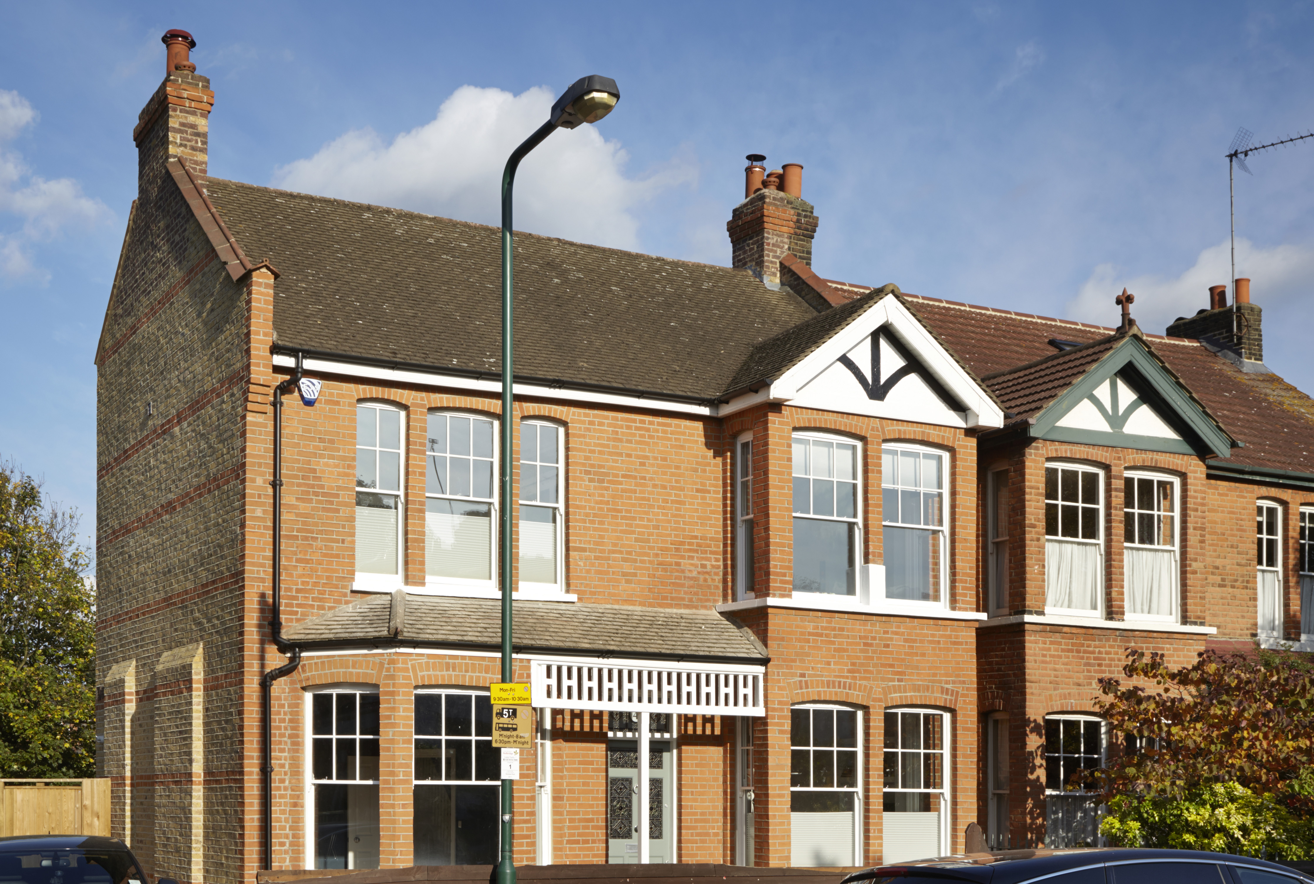 Repointed brickwork can completely transform the facade of a period home. Image: Clear Architects