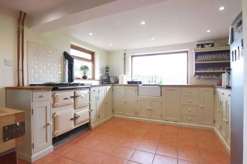 The country-style kitchen is the perfect place to cook up as storm. Image: OnTheMarket