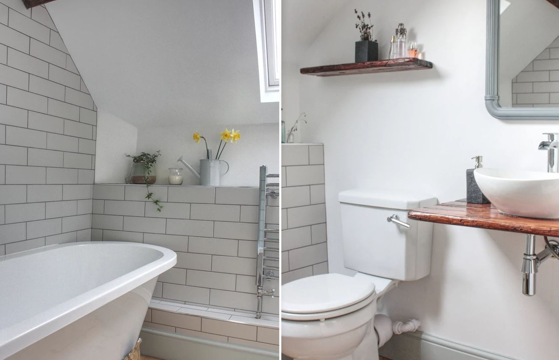 Luxury fixtures elevate this snug bathroom. Image: Cwellyn Dream