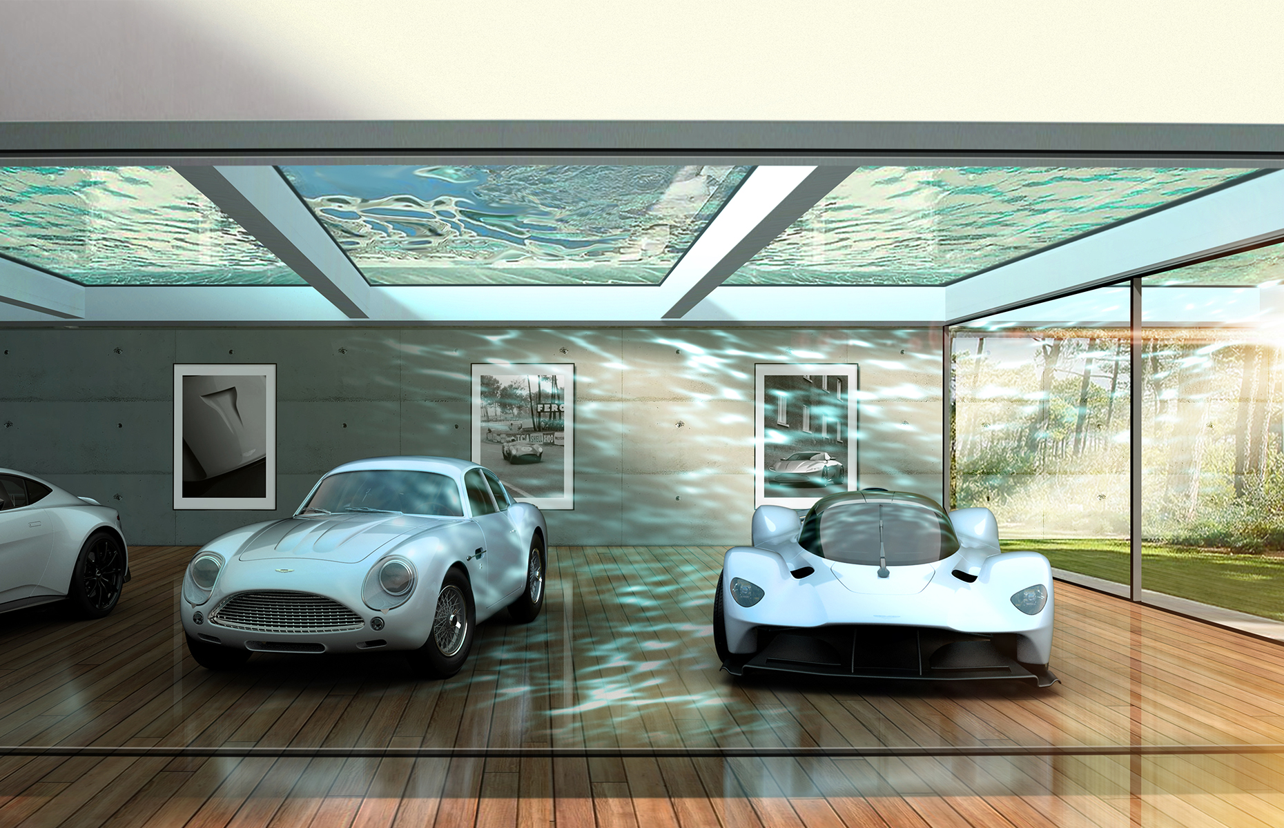 glass ceiling garage