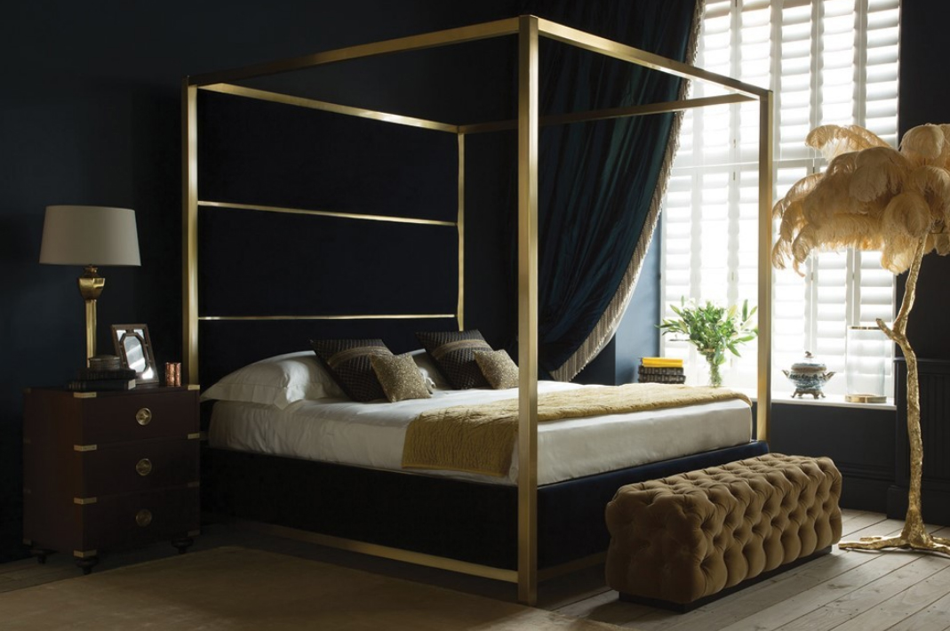 Brass four-poster bed for sale on Black Friday