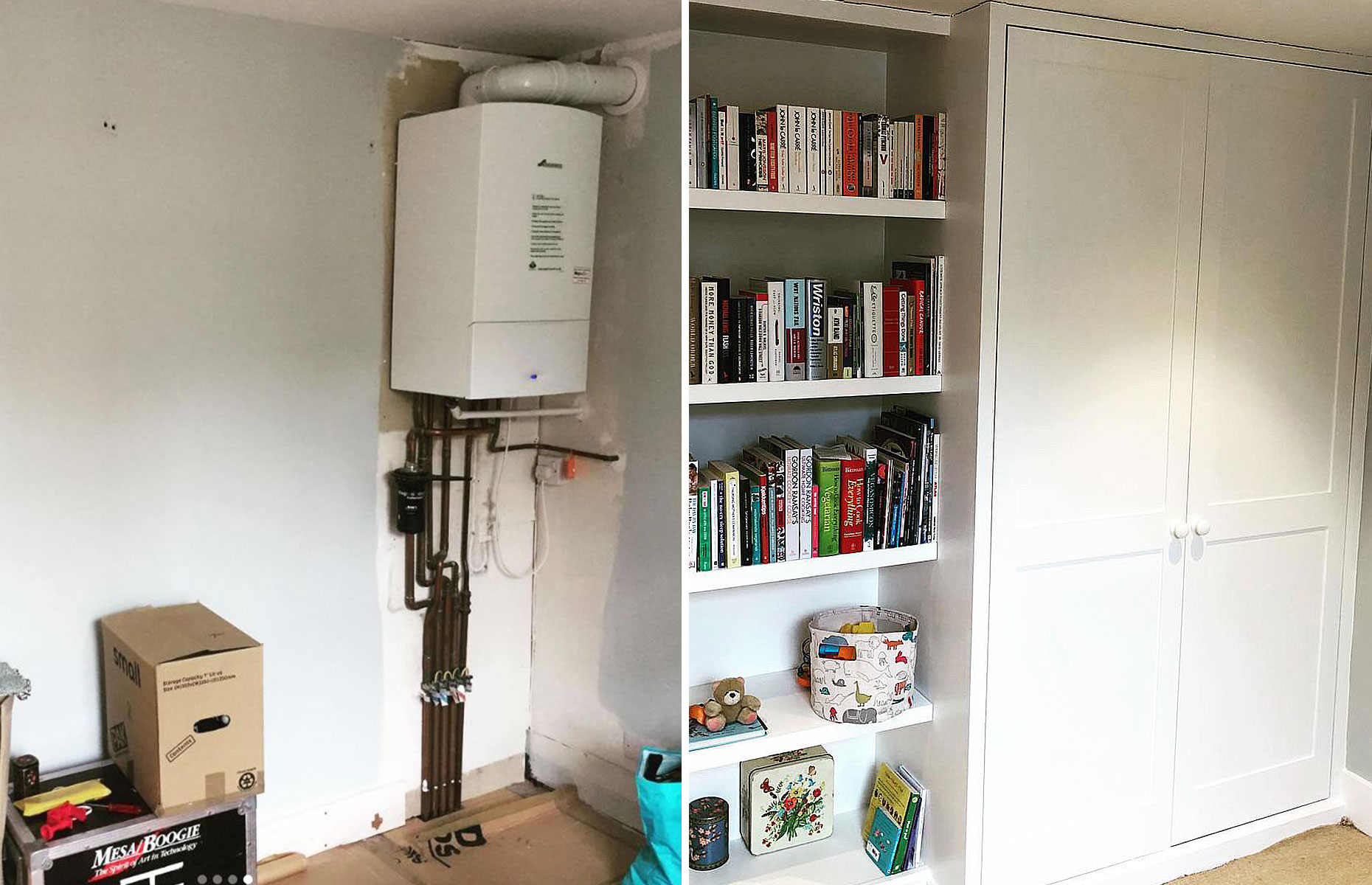 Boiler deals cupboard unit