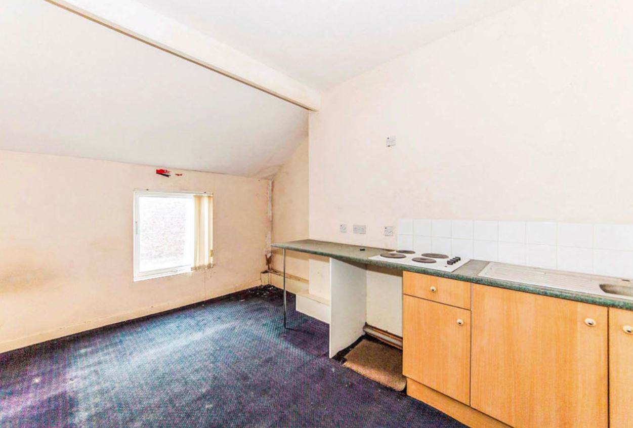 The new buyer will need to install a brand new kitchen. Image: Manners & Harrison/Rightmove