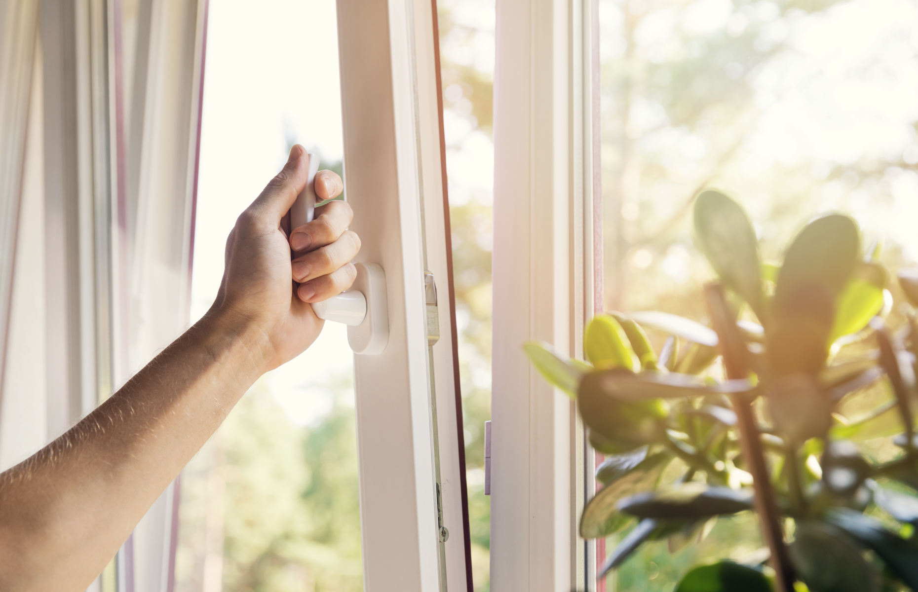Natural ventilation is a great way to flush out germs. Image: ronstik / Shutterstock