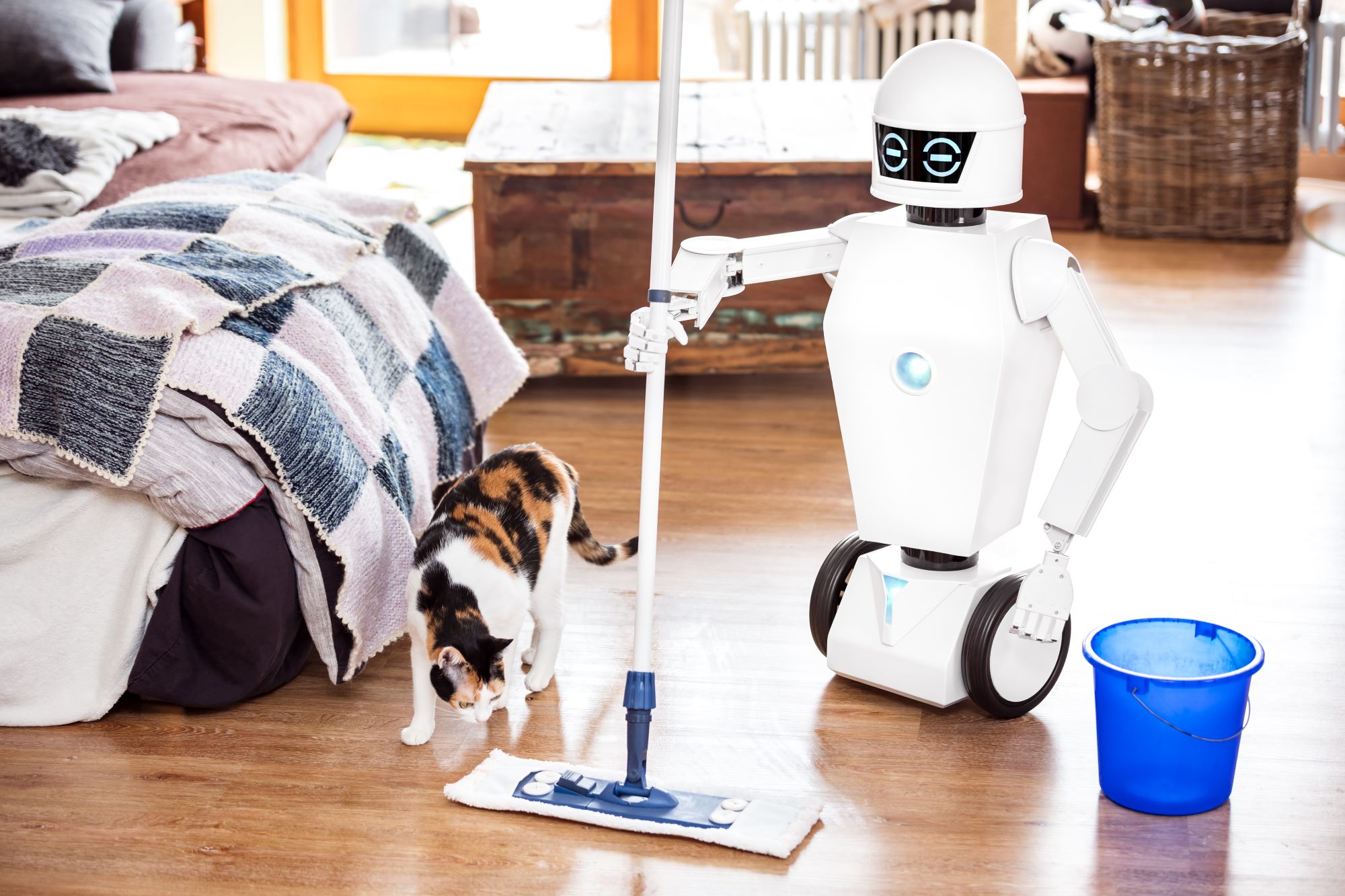Domestic robots could be a common sight in our homes in the not-so-distant future. Image: Miriam Doerr Martin Frommherz / Shutterstock