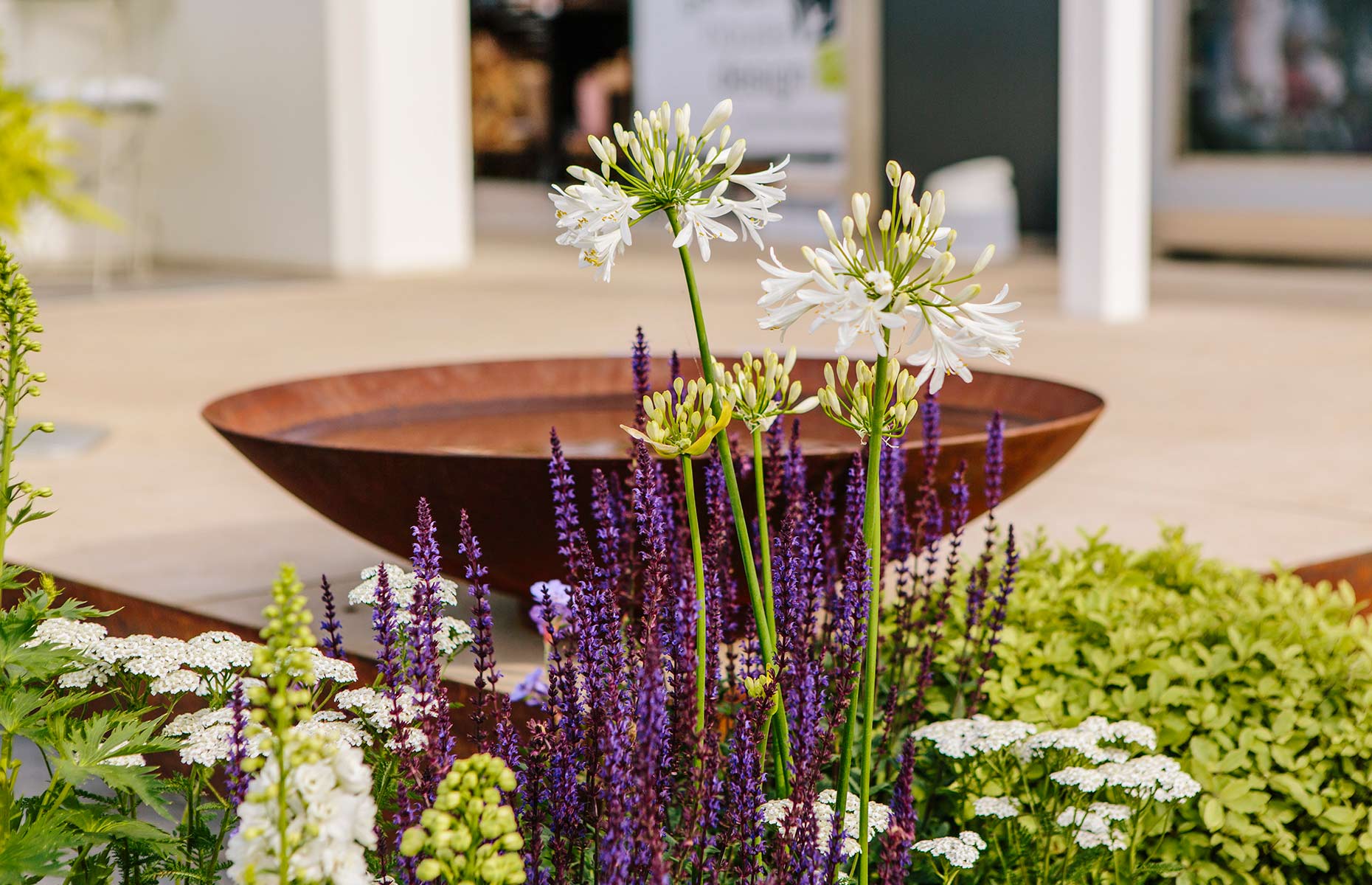 Adezz Corten Water Bowls. Image: Garden House Design
